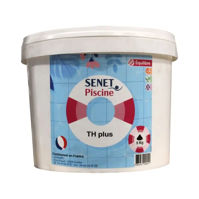 Certifié Th plus poudre, Augmentation du TH - Seau de 5Kg - SENET Piscine