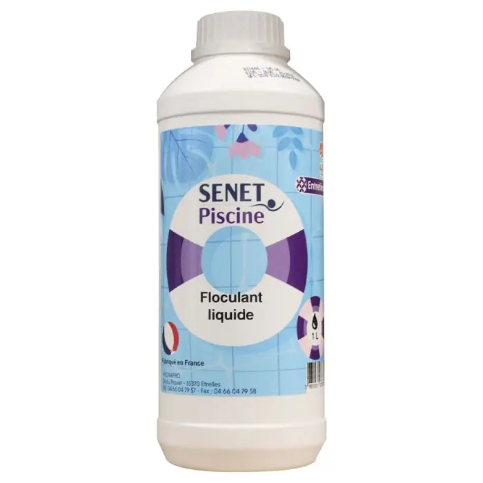Commande En Gros Floculant liquide pour filtre à sable - Bidon de 1L - SENET Piscine