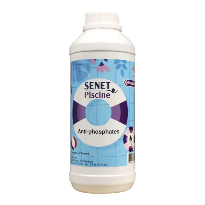 Anti phosphates pour piscine - Bidon de 1L - SENET Piscine Achat Immédiat