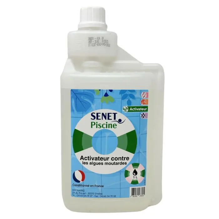 Activateur contre les algues moutarde - Bidon de 1L - Senet Piscine Usine Directe