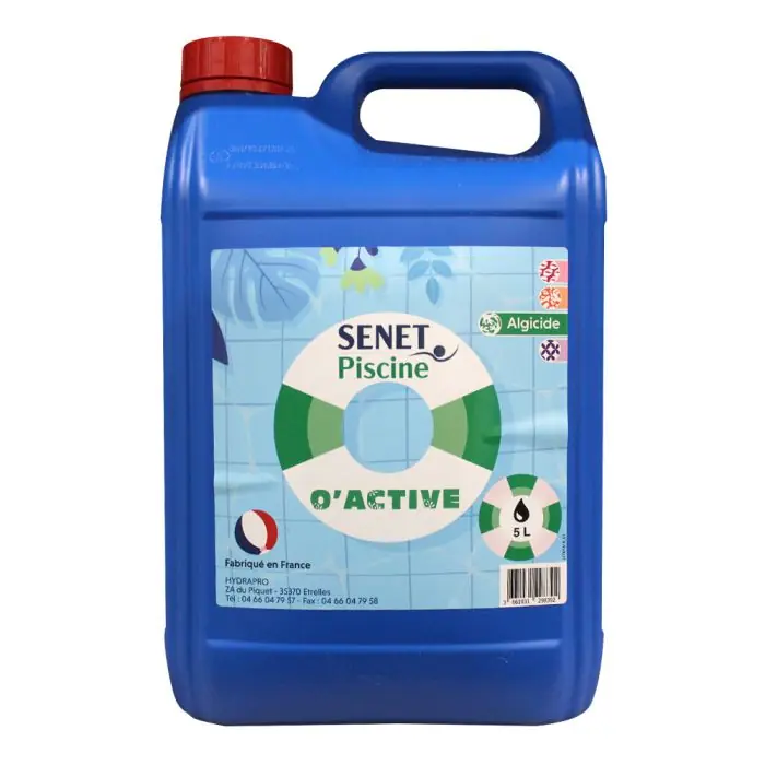Traitement choc O‘Active à l‘oxygène actif - Bidon de 5L - Senet Piscine Réduction