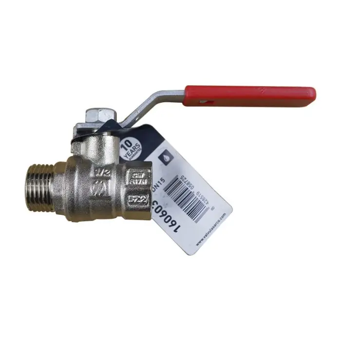 Acheter En Ligne Vanne à sphère NILE VA25 ACS 1/2&Prime; (15/21) Mâle / Femelle (poignée plate rouge) – ARCO