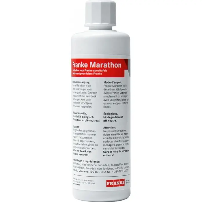 Détartrant pour tous types d‘éviers et de cuves – 100 ml – Franke Marathon Quantité Limitée