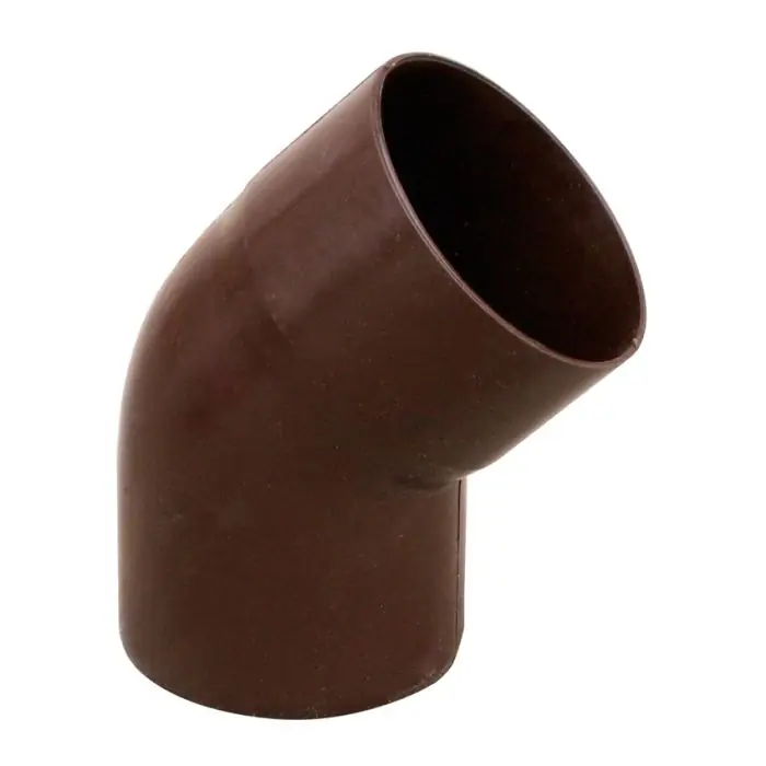 Coude PVC 45° mâle femelle pour tube Ø80 – Marron – First Plast Prix Choc