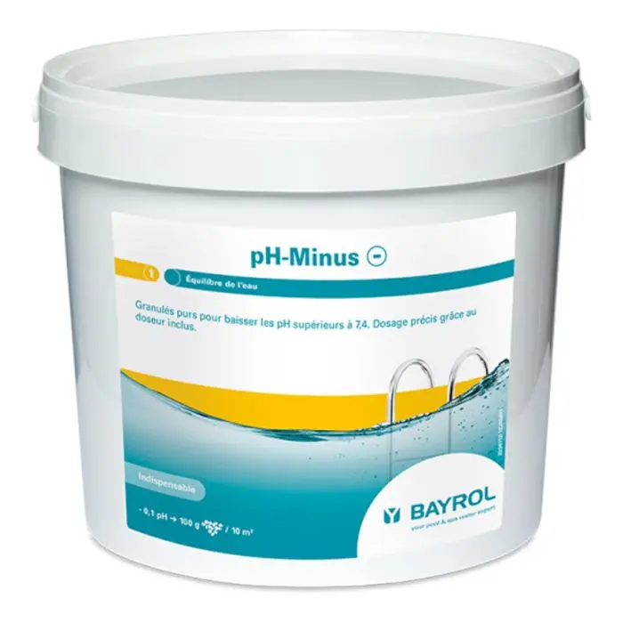 Marque Équilibre de l‘eau- pH-Minus – Seau de 6 Kg – Bayrol