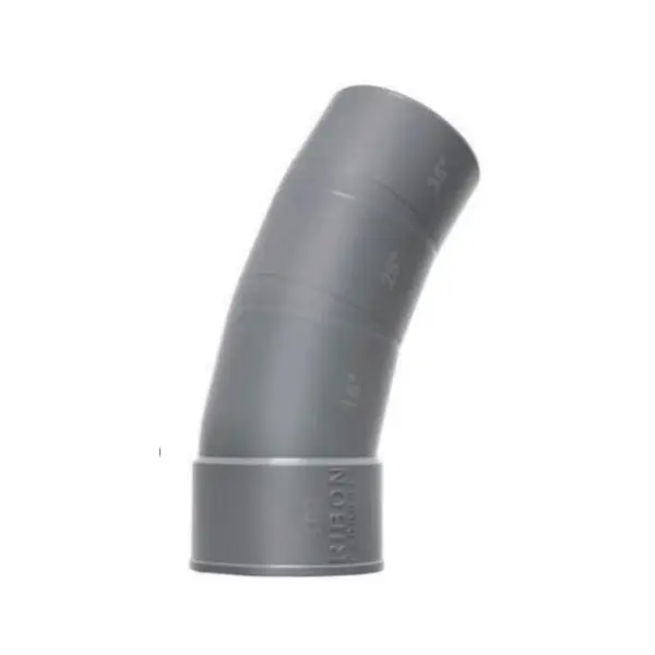 Prix Réduit Coude mâle-femelle multi-angles 15°/25°/35° – Diamètre 100 mm – gris – Ribon