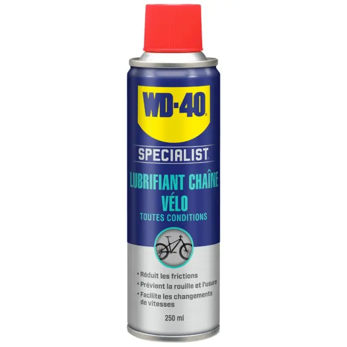 Lubrifiant chaîne vélo toutes conditions WD-40 Prix Promo