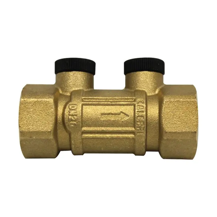 Clapet antipollution NF ACS femelle 3/4" (20/27) avec bouchons laiton 1/4" (8/13) - Longueur 78 mm - Sferaco Seulement Aujourd'hui