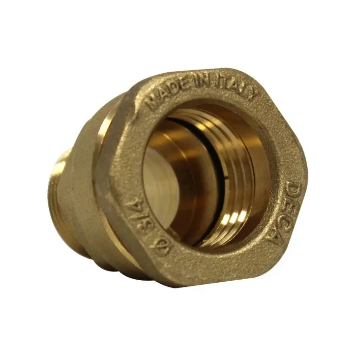 Vente Directe Raccord DECA droit mâle 3/4" (20/27) laiton tube PE ancienne génération Ø27 - Sferaco