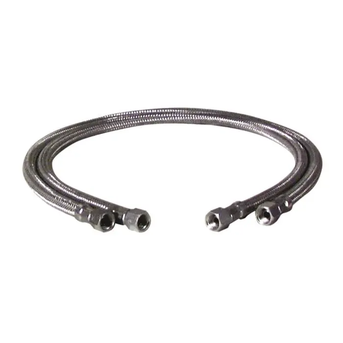 2 Flexibles fioul Femelle 1/4&Prime; x Femelle 1/4&Prime; droit Ø8 mm, longueur 750 mm pour chaudière BENTONE, LMB, ELCO, JOANNES Affaire À Saisir