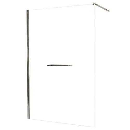 Soldes Paroi fixe industriel VERSUS – L 140 x H 200 cm – profilés chromés – ELMER By Ayor