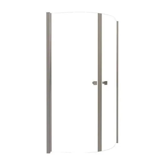 Dernier Modèle Paroi accès d‘angle SELYNA quart de cercle verre transparent – L 90 x H 194,5 cm – ELMER By Ayor