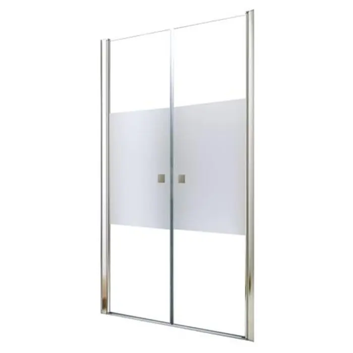 Produit De Marque Paroi saloon portes battantes SELYNA bande givrée – L 90 x 194,5 cm – ELMER By Ayor