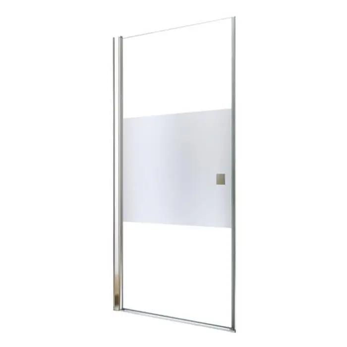 Paroi porte pivotante SELYNA bande givrée – L 80 x 194,5 cm – ELMER By Ayor Meilleur Choix