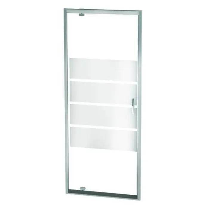 Dernière Chance Paroi porte pivotante ERIS 2 – profilés chromés – L 80 x H 190 cm – ONDEE By Ayor
