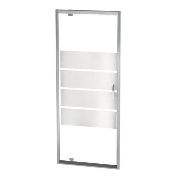 Offre Du Jour Paroi porte pivotante ERIS 2 – profilés chromés – L 90 x H 190 cm – ONDEE By Ayor