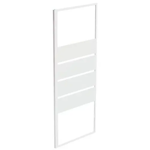 Soldes Retour fixe pour porte pivotante et coulissante ERIS 2 – profilés blancs – L 80 x H 190 cm – ONDEE By Ayor