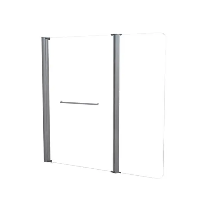 Pare-baignoire 2 volets verre transparent – L 120 x H 140 cm – ELMER By Ayor Remise
