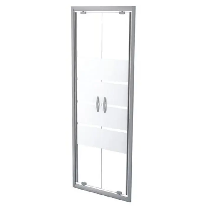 Usine Directe Paroi porte battantes ERIS 2 - profilés chromés - L 70 x H 190 cm - ONDEE By Ayor