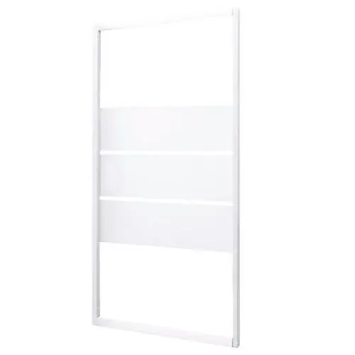 Vente Flash Retour fixe pour porte pivotante, pliante et coulissante AUMEA - L 90 x H 185 cm - ONDEE By Ayor