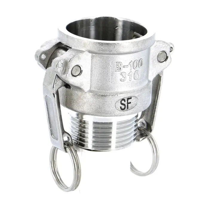 Super Prix Raccord rapide à cames inox coupleur mâle B - 3‘‘ (80/90)