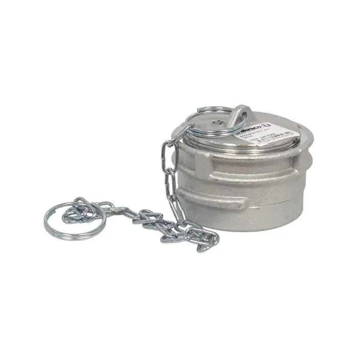 Raccord symétrique aluminium bouchon à verrou avec chaînette, DN50 - SFERACO Acheter En Ligne