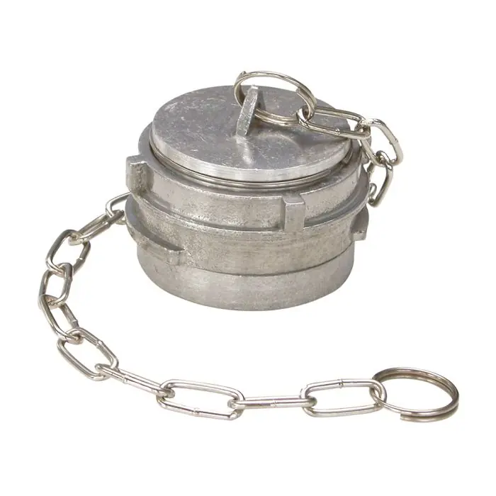 Meilleur Choix Raccord symétrique aluminium bouchon à verrou avec chaînette, DN80 - SFERACO