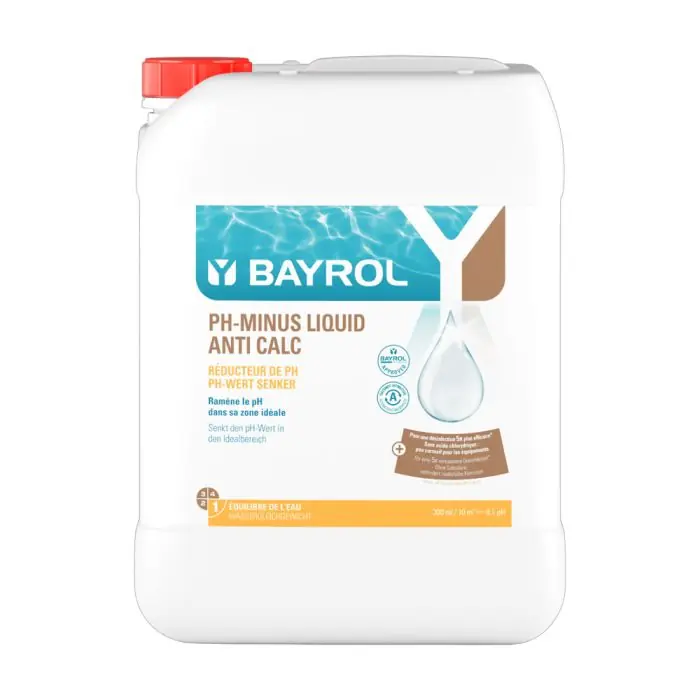 Satisfait Ou Remboursé Équilibre de l‘eau – pH-Minus Liquid Anti Calc 20L – Bayrol