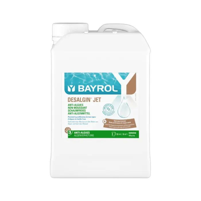 Vente Flash Desalgin Jet – Bidon de 3L (Anti-algues piscine formule non moussante) – Bayrol