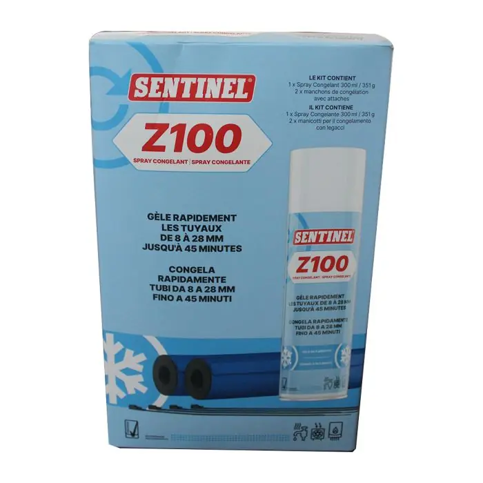 Offre Spéciale Kit spray congelant tuyaux Z100 – Référence Sentinel Z100L-12X300MLKIT-EXP