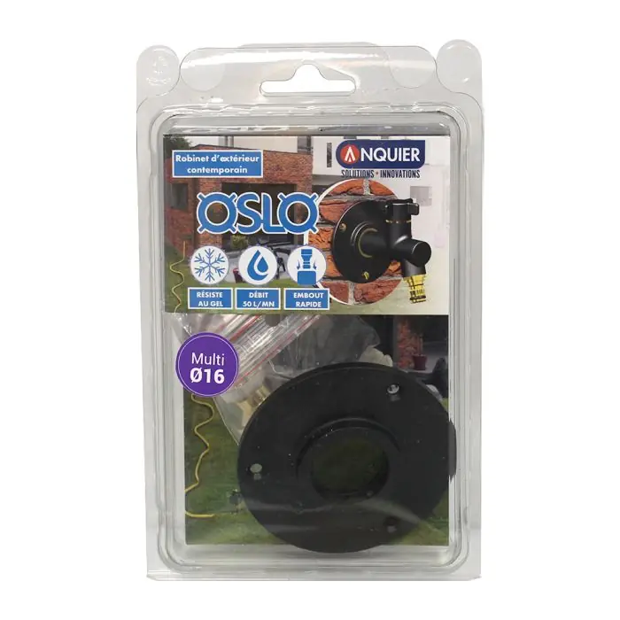 Vente Flash Applique pour robinet de jardin APLIC‘EASY Multicouche Ø16x2 - Noir - ANQUIER