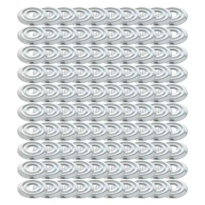 100 rosaces plates zinguées Ø32 – Arcanaute Certifié