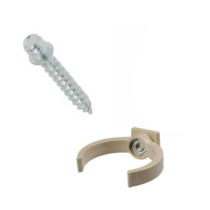 Ensemble de 1 collier tube de descente Ø50 Sable + Vis 7x40mm – Arcanaute Prix Cassé