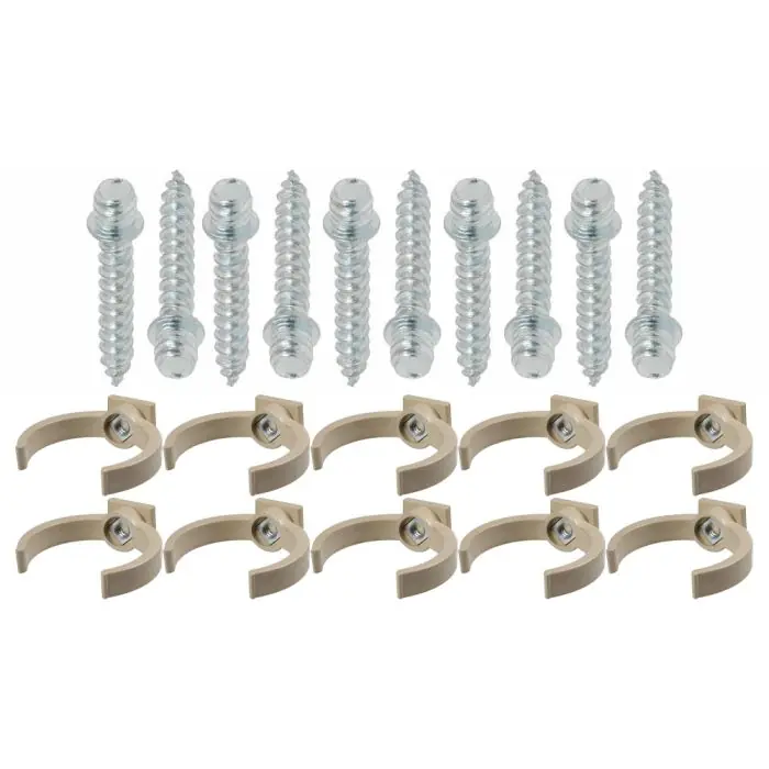 Ensemble de 10 colliers tube de descente Ø50 Sable + 10 Vis 7x40mm – Arcanaute Soldes