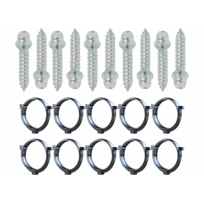Ensemble de 10 colliers tube de descente Ø80 Anthracite + 10 Vis 7x40mm – Arcanaute Bon Marché