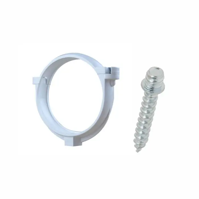 Affaire À Saisir Ensemble de 1 collier tube de descente Ø80 Blanc + 1 Vis 7x40mm – Arcanaute