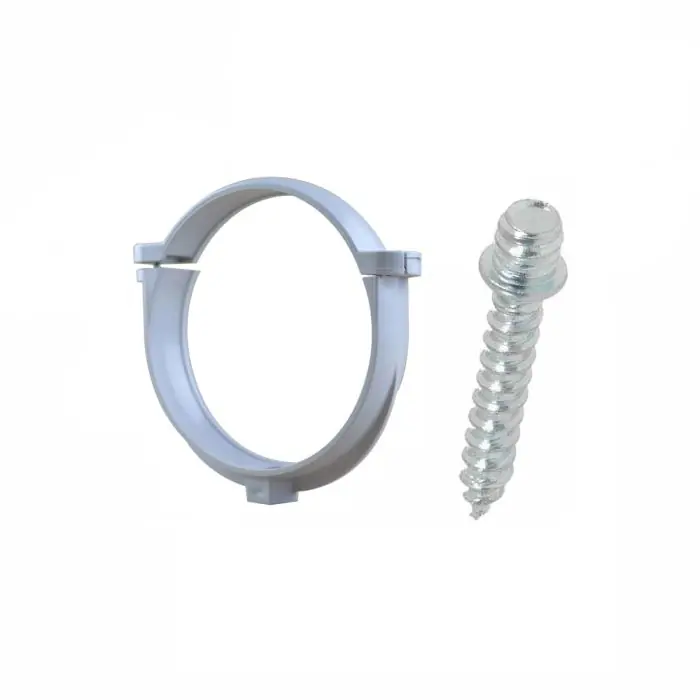 Dernier Modèle Ensemble de 1 collier tube de descente Ø100 Gris + 1 Vis 7x40mm – Arcanaute