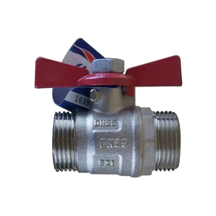 Vanne à sphère PN25 NILE VA25 ACS Manette Papillon rouge Mâle/Mâle 1" (26/34) - Arco Super Prix