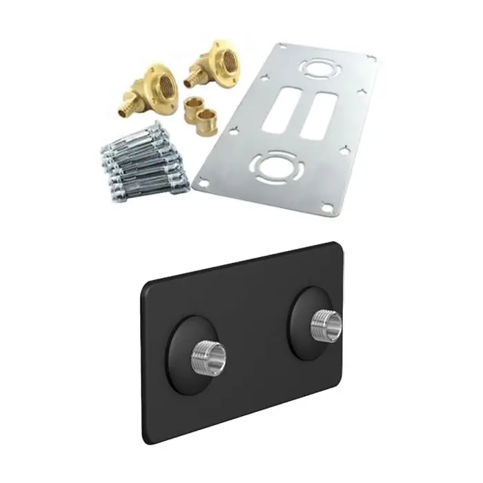 Bon Plan Kit Robifix + cache noir (Douche/Bain Douche) 150mm PER Ø12 - Femelle 1/2" (15/21) à glissement - Watts