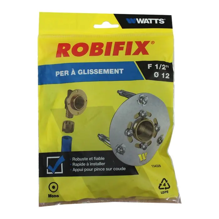 Robifix (Machine à laver) MONO PER Ø12 - Femelle 1/2" (15/21) à Glissement - Watts Dernier Modèle