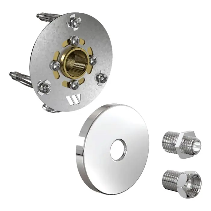 Robifix (Machine à laver) MONO PER Ø12 - Femelle 1/2" (15/21) à Glissement + Cache inox poli - Watts Bon Marché