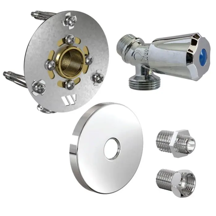 Prix Promo Robifix (Machine à laver) MONO PER Ø16 - Femelle 1/2" (15/21) à Glissement + Cache Inox poli + Robinet - Watts