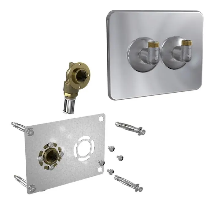 Meilleure Vente Kit Robifix coudes (EVIER / LAVABO) 50mm Multicouche Ø16x2,0 - Femelle 1/2" (15/21) + cache poli - Watts