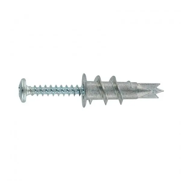50 chevilles RAMTWIST métalliques autoforeuses avec vis 4,5 x 35 mm Vente Flash
