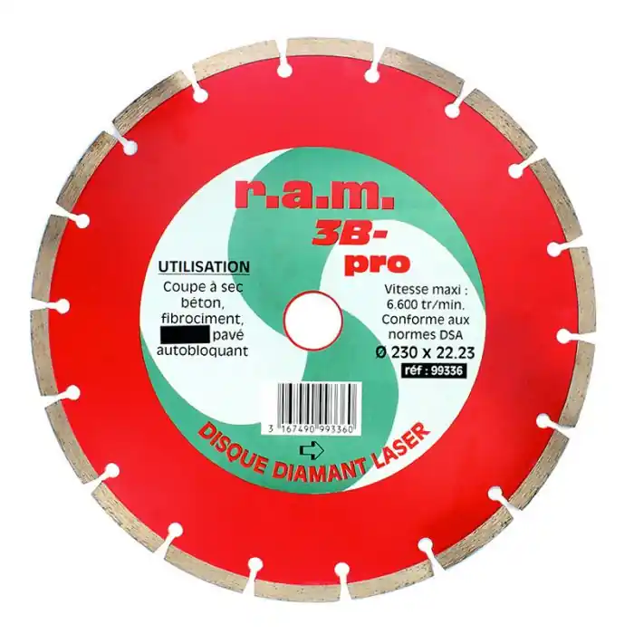 Disque diamant 3B-PRO 115 x 1,3 mm pour tronçonnage – RAM Dernière Chance