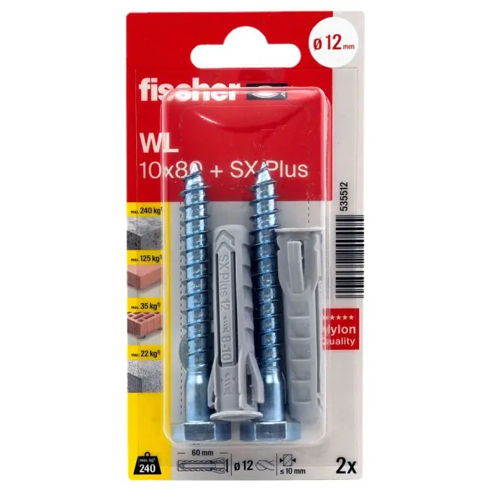 Kit de fixation pour chauffe-eau Ø10 x 80 mm – Fischer Solde
