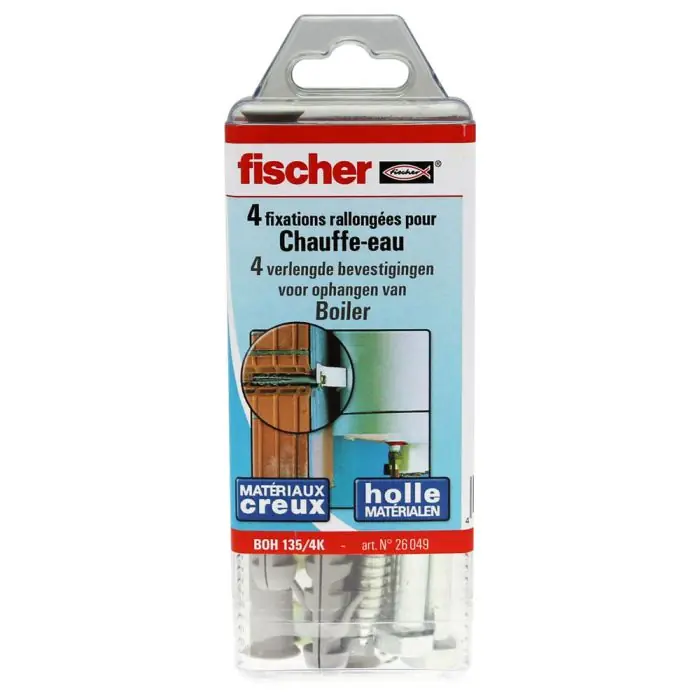 Réduction Kit de fixation chauffe-eau dans matériaux alvéolaires - Fischer