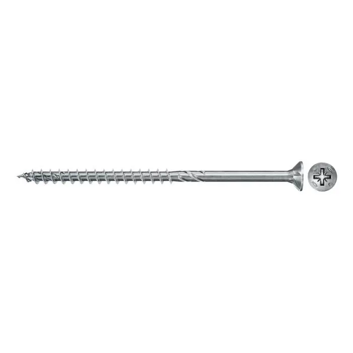 Nouvel Arrivage 100 Vis VBA tête fraisée Power-Fast PZ2 Ø3,5 x 45 mm filetage partiel - Fischer
