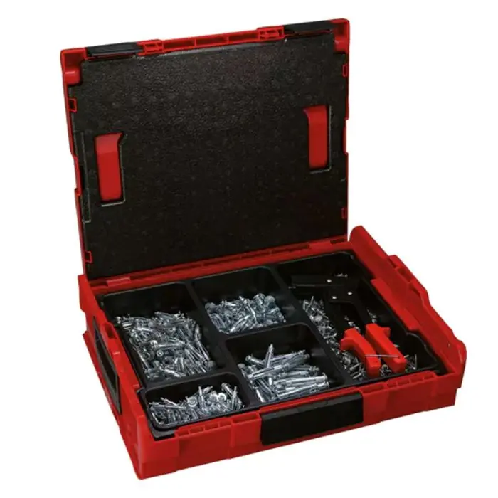 L-BOXX Vis Chevilles avec vis pour cloison plâtre 501 pièces - Fischer Paiement Sécurisé
