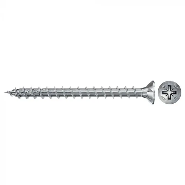 200 Vis VBA tête fraisée Power-Fast PZ2 Ø4,5 x 40 mm filetage total – Fischer Prix Réduit